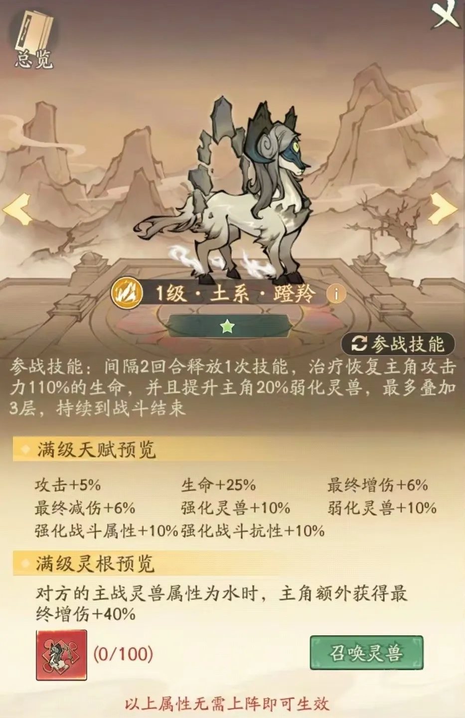 寻道大千洪荒灵兽蹬羚搭配攻略详解