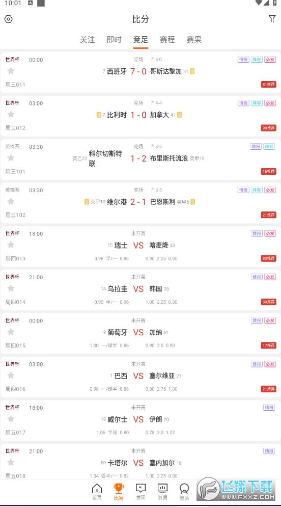 足球比分网即时比分手机版